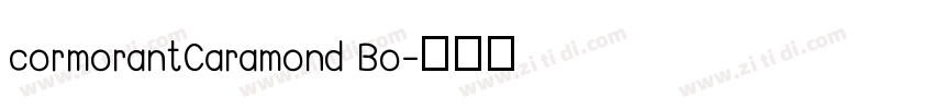 cormorantCaramond Bo字体转换